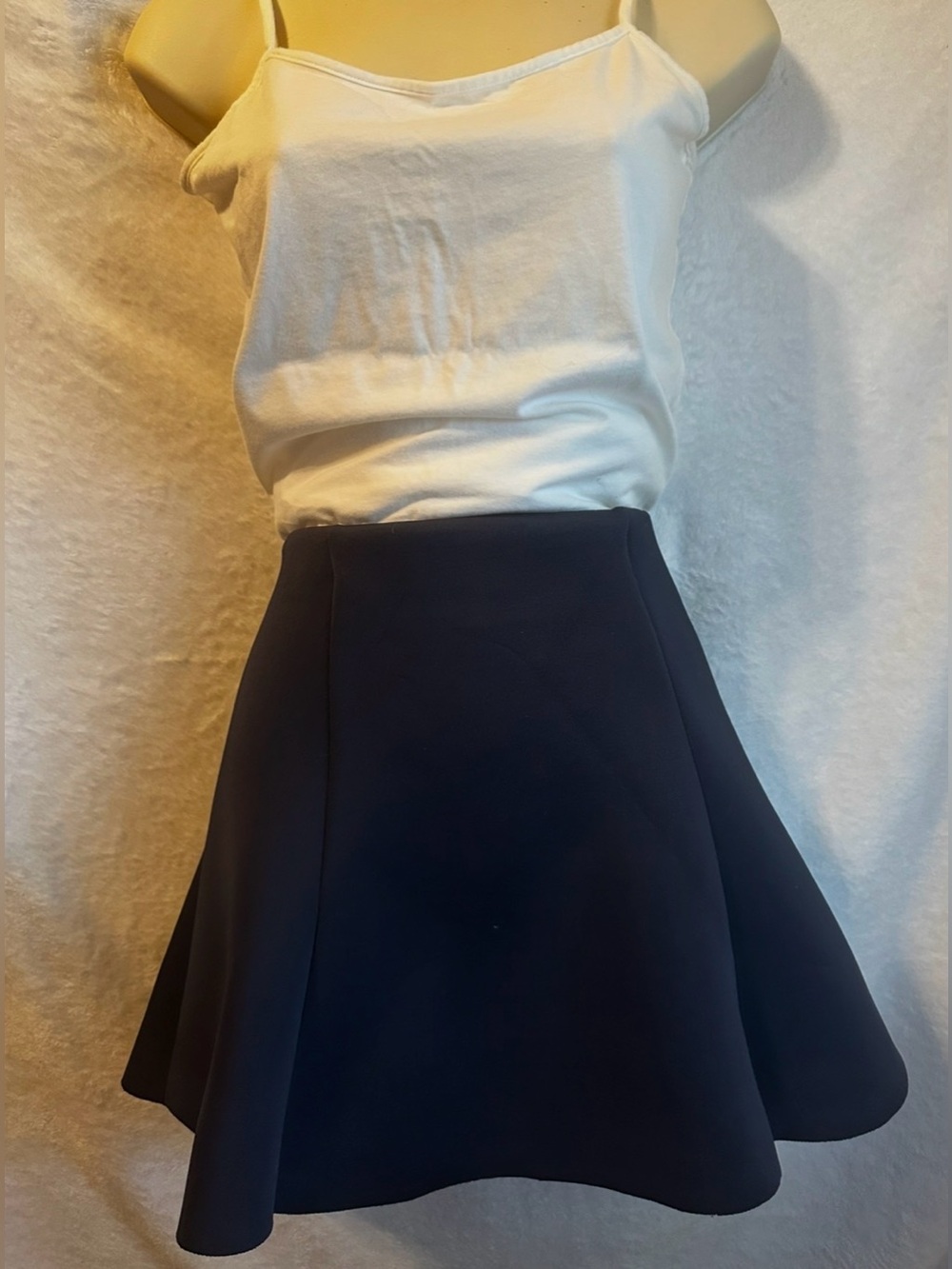#1134 Classic Navy Flared Skirt - Women Sz Large NWT
